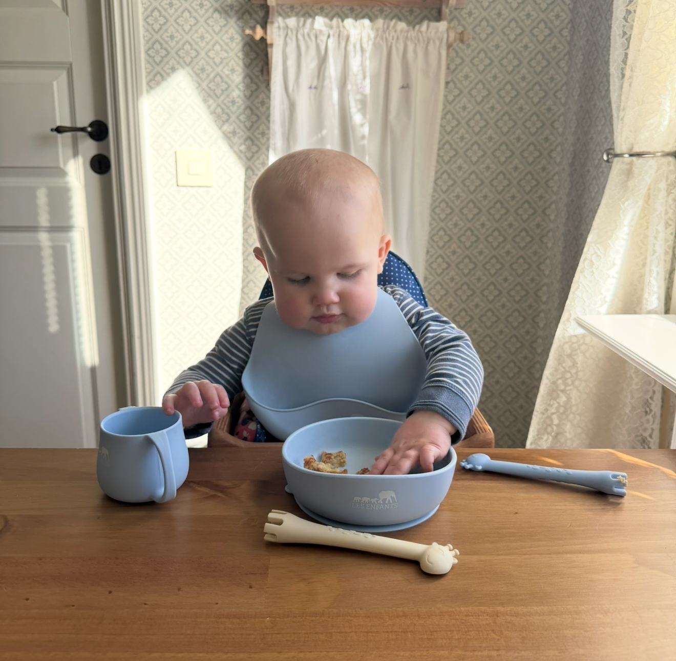 Komplett måltidsset giraff XL 🦒🩵