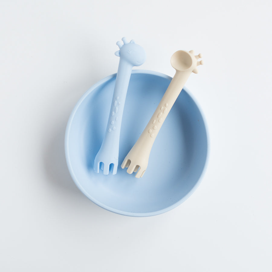 Giraffe eating set - pink-6