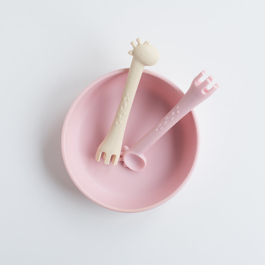 Giraffe eating set - blue-6