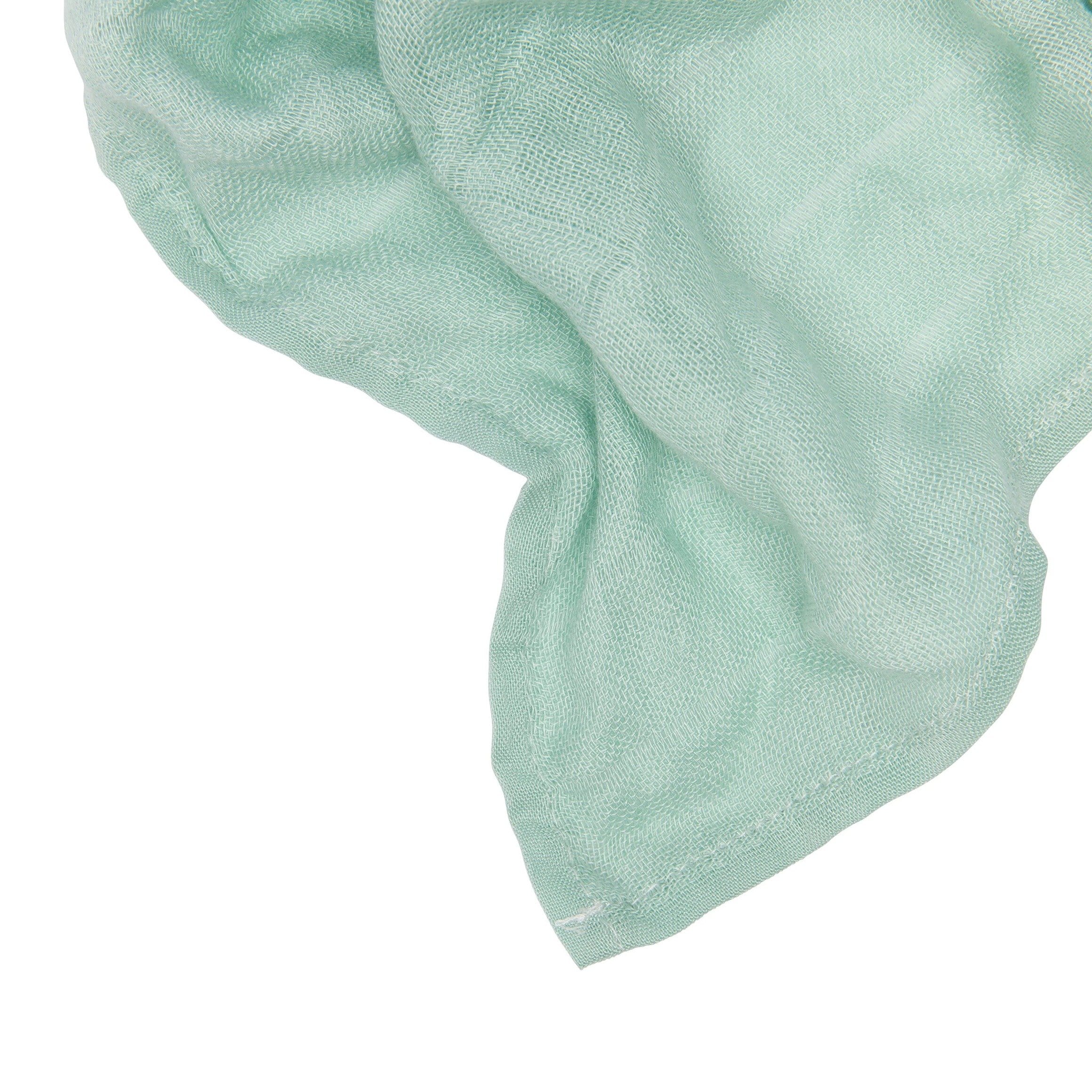 Muslin cloth set - green / white (4-pack)-3