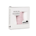 Muslin Squares Pink / White (4-pack)-0
