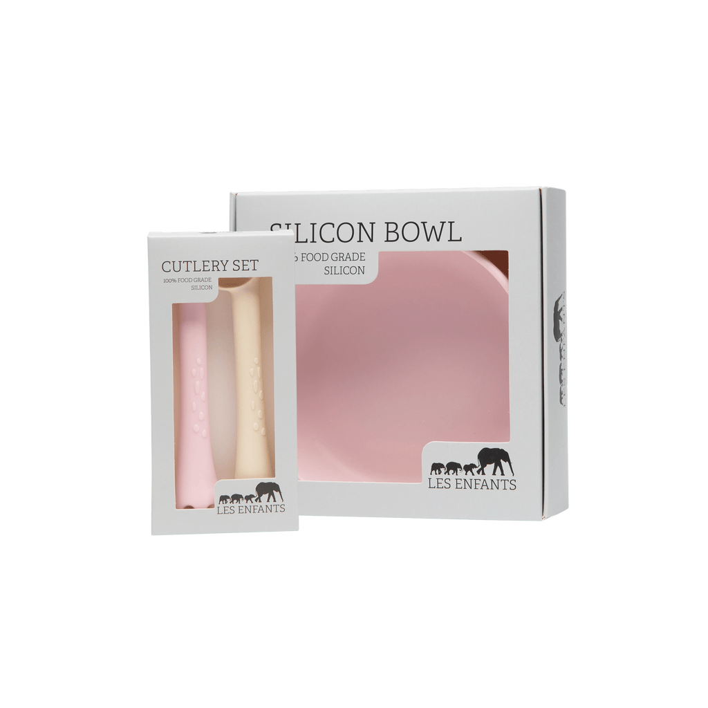 Giraffe eating set - pink-1