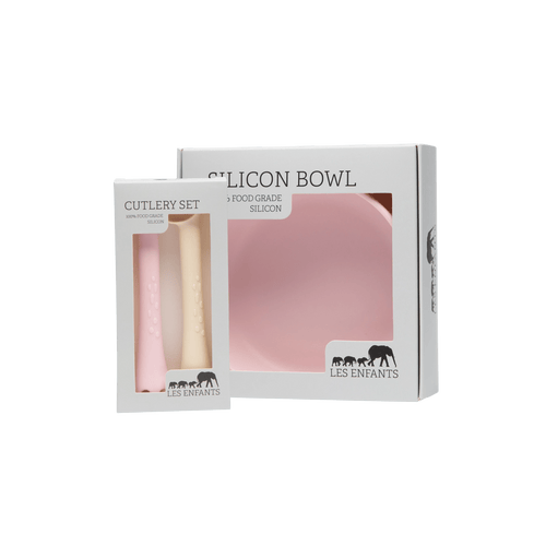 Giraffe eating set - pink-1