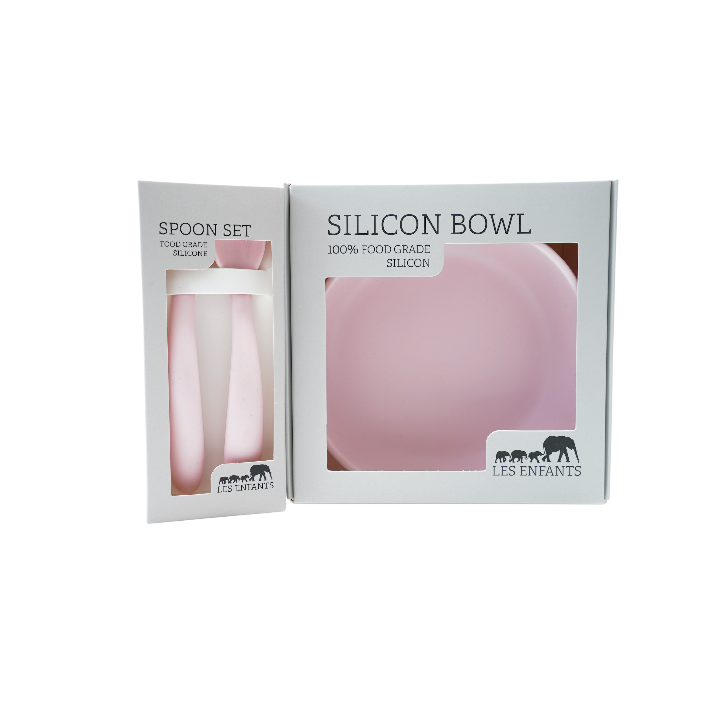 Barnservis silikon - rosa